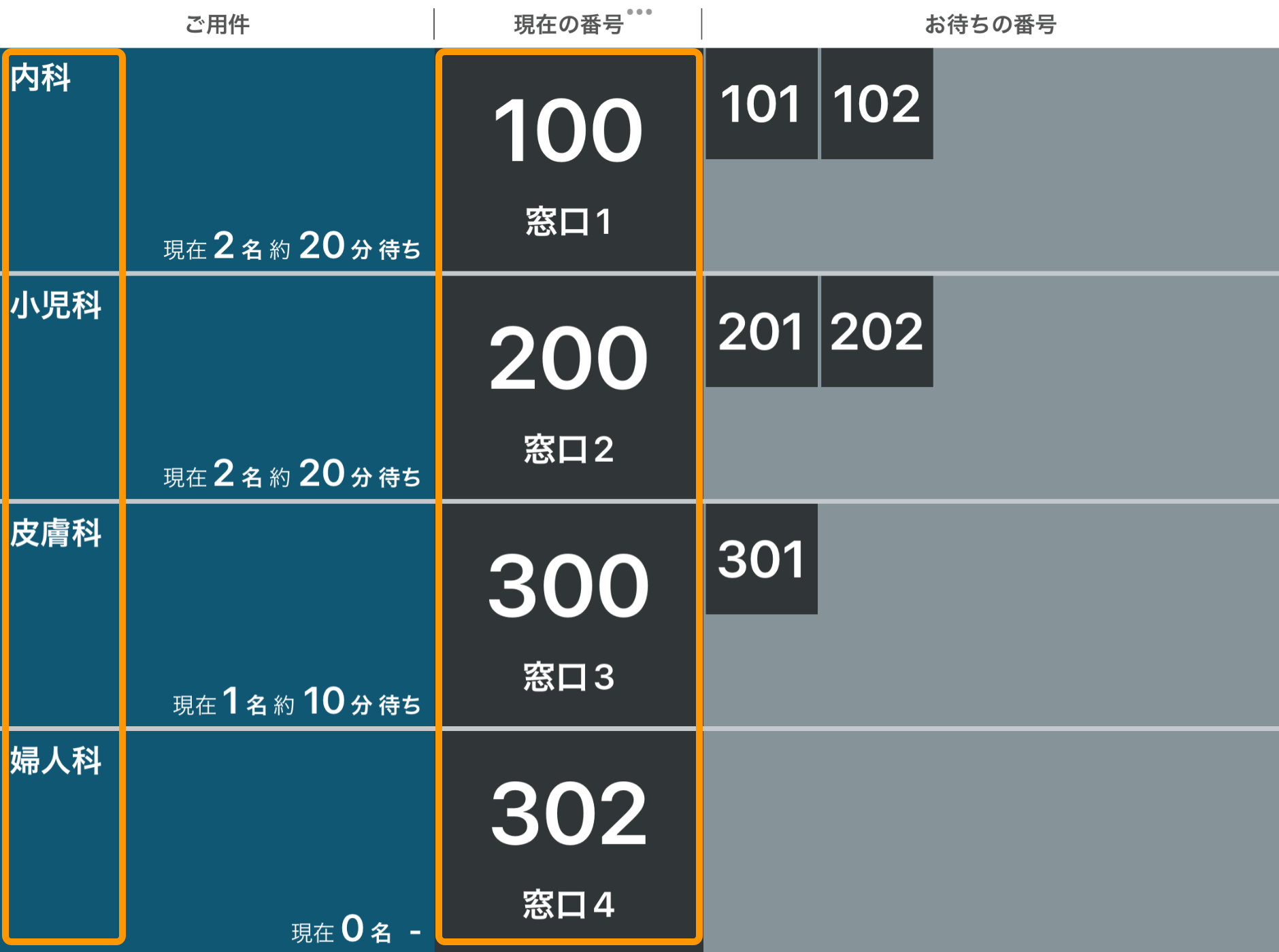 Airウェイト 外部ディスプレイ 窓口呼出タイプ 通常サイズ